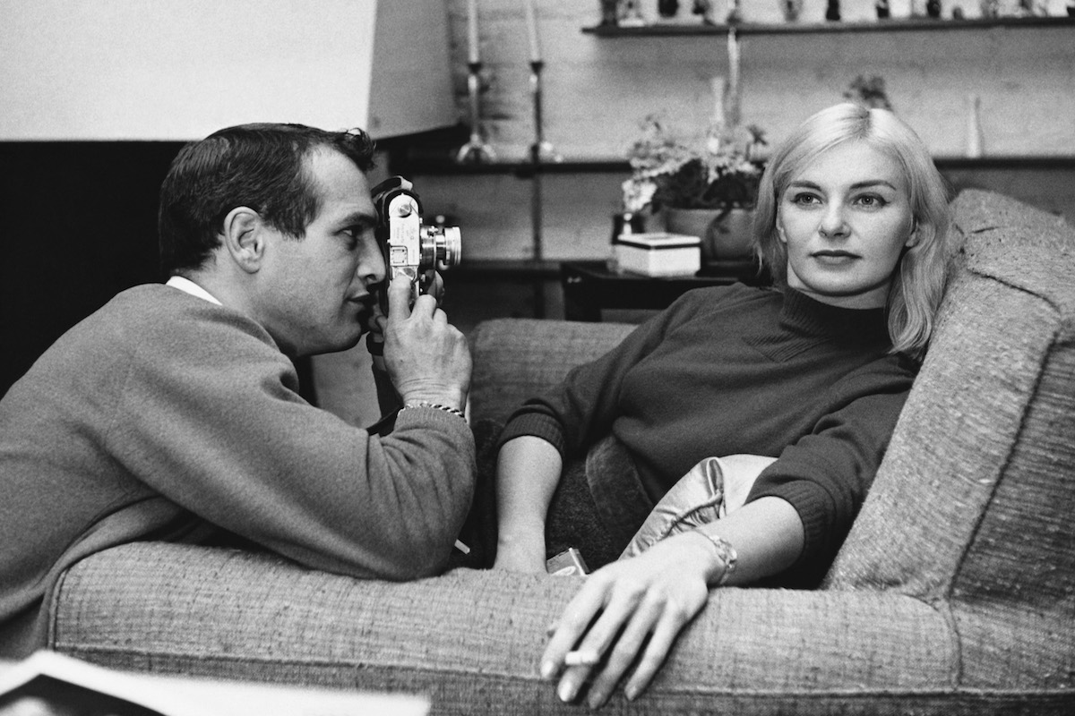 Paul Newman e Joanna Woodward in casa