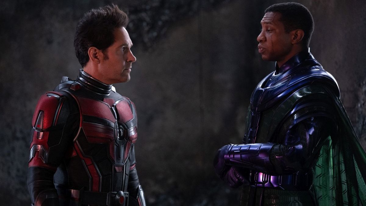 Paul Rudd e Jonathan Majors in Ant-Man and the Wasp: Quantumania