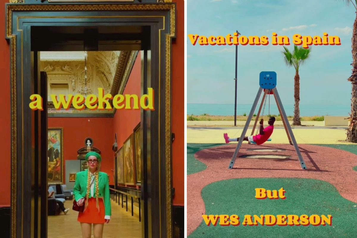 Wes Anderson trend su Tik Tok