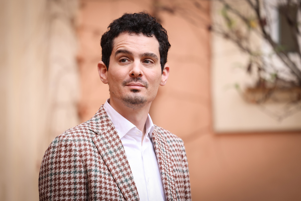 Damien Chazelle al photocall di Babylon all'Hotel De La Ville a Roma