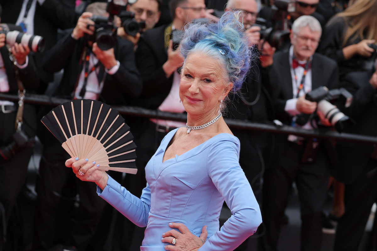 Helen Mirren red carpet Cannes the hollywood reporter