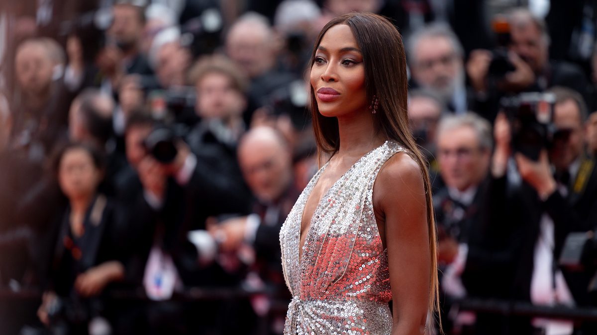 Naomi Campbell sul red carpet del Festival di Cannes