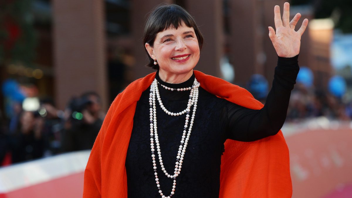 Isabella Rossellini nel 2015 sul red carpet del festival del cinema di Roma