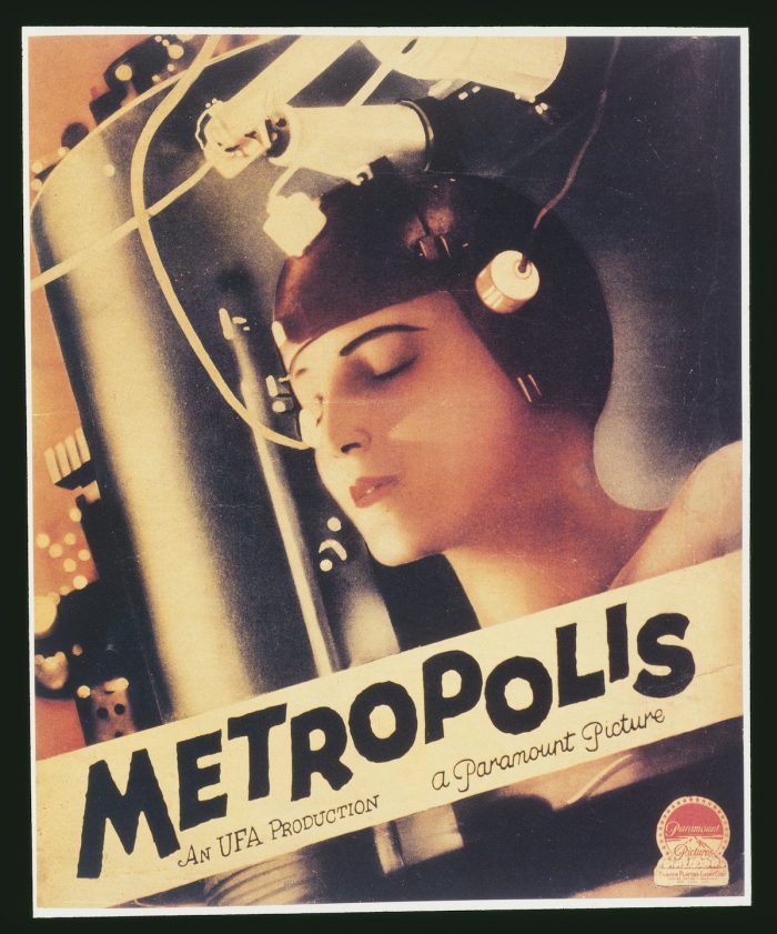 Una delle locandine originali di Metropolis, il capolavoro di Fritz Lang del 1927 