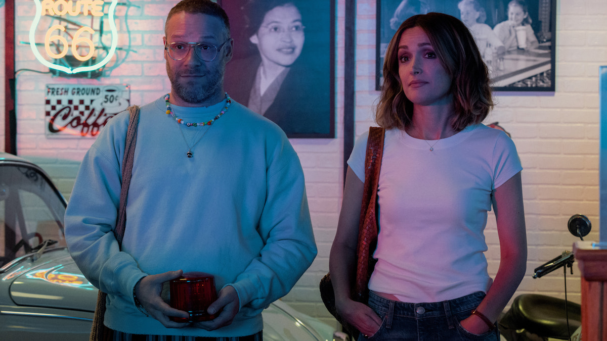 Un'immagine della serie Platonic con Rose Byrne e Seth Rogen