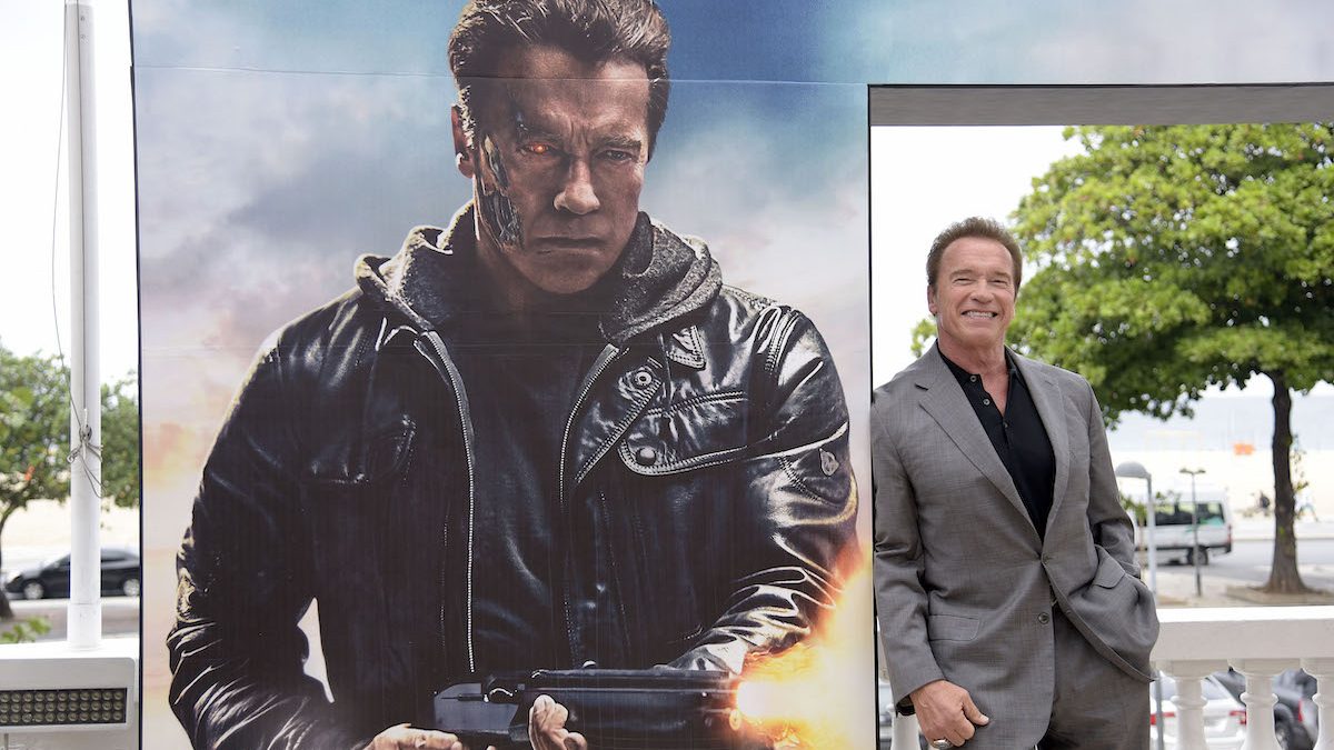 Arnold Schwarzenegger lancio di Terminator Genisys a Rio de Janeiro nel 2015