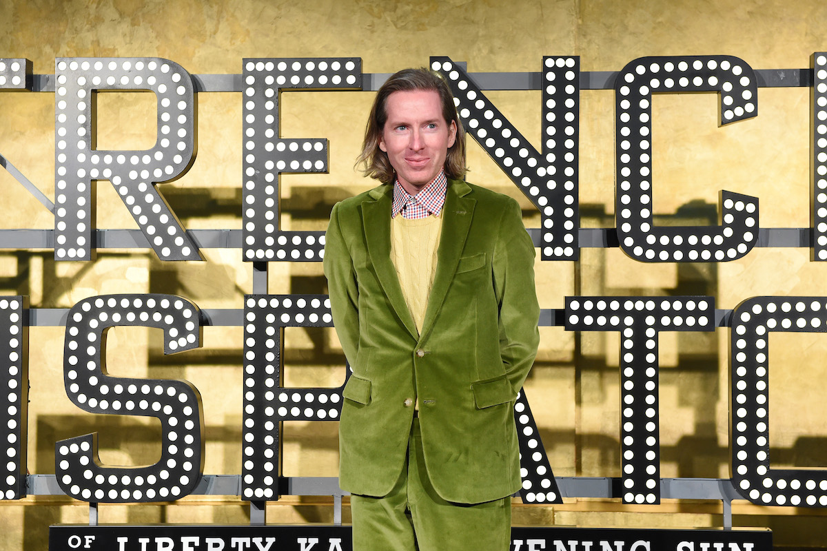 Wes Anderson alla prima di The French Dispatch nel 2021 a Milano