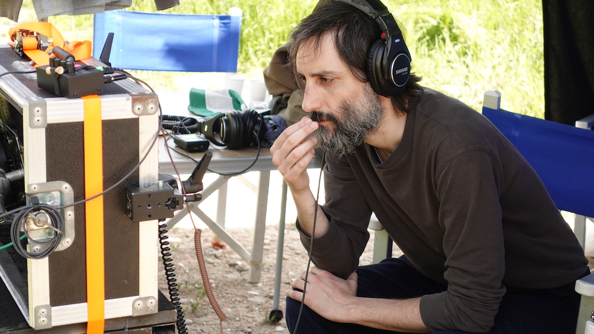 Marco Righi sul set de Il vento soffia dove vuole, selezionato al Karlovy Vary International Film Festival