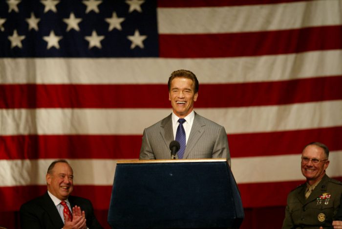 Arnold Schwarzenegger quand'era governatore della California (2004)