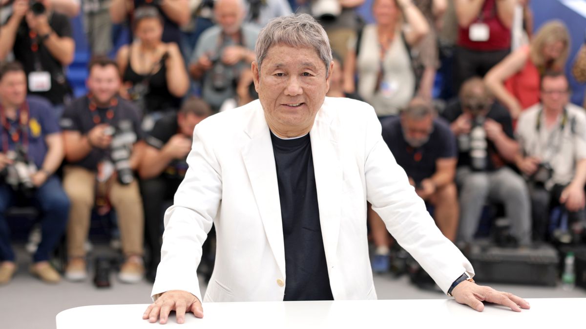 Takeshi Kitano al photocall di Kubi a Cannes 76