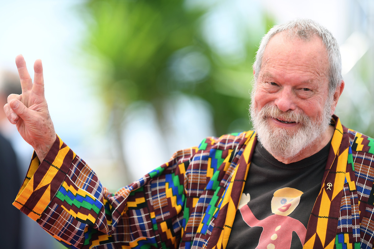 Terry Gilliam al photocall di L'uomo che uccise Don Chisciotte a Cannes 2018