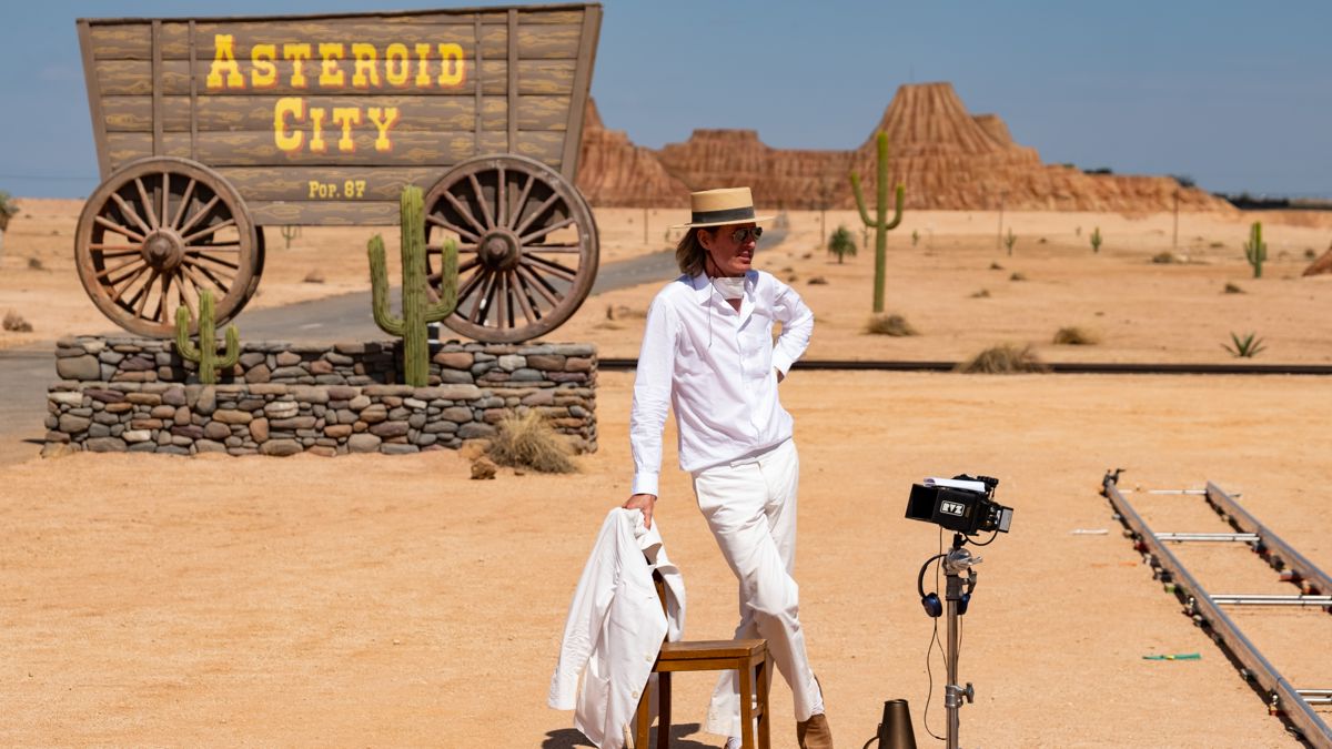 Wes Anderson sul set di Asteroid City