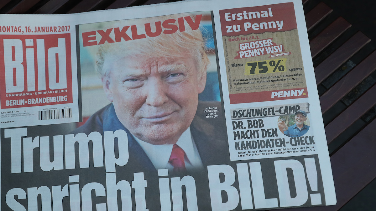 Una copia della Bild Zeitung, il tabloid più popolare della Germania
