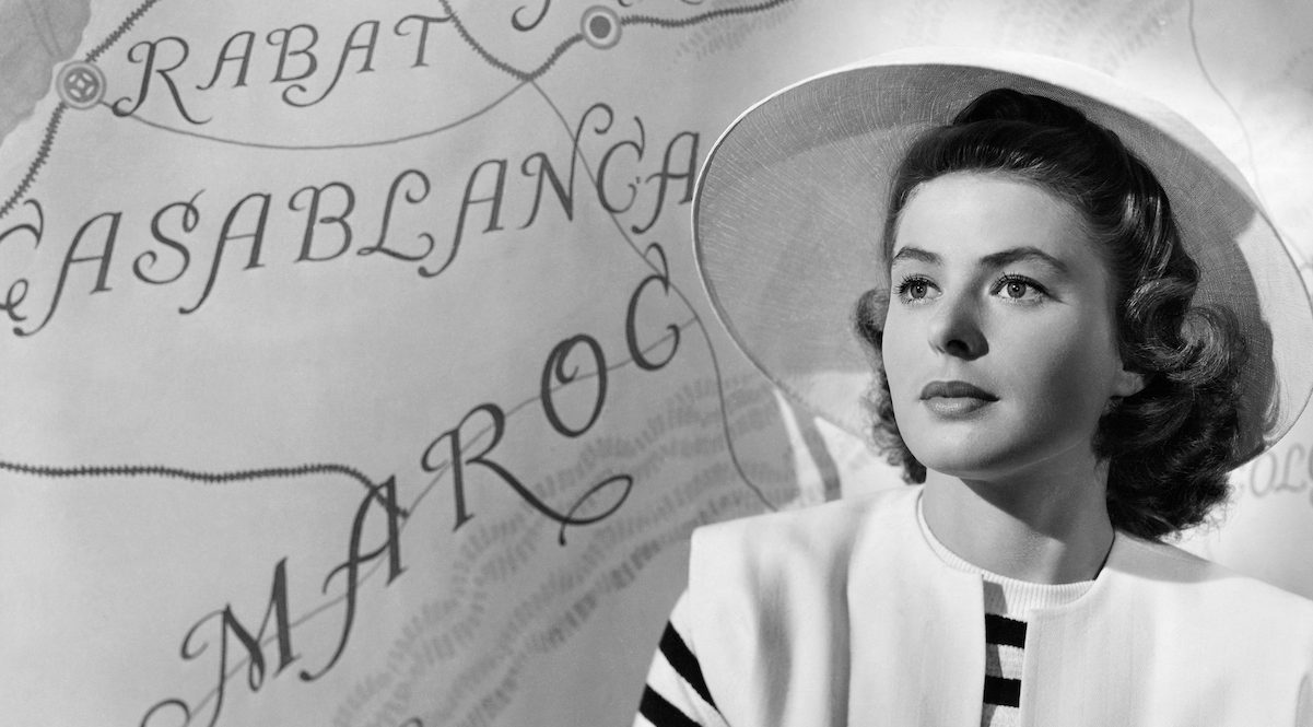 Ingrid Bergman nei panni di Ilsa Lund in uno scatto promozionale per Casablanca (1942)