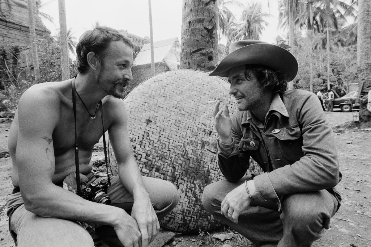 Frederic Forrest e Dennis Hopper sul set di Apocalypse Now