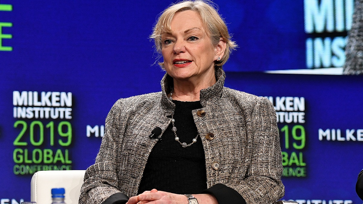 Christine McCarthy alla Milken Institute Global Conference a Beverly Hills, California.