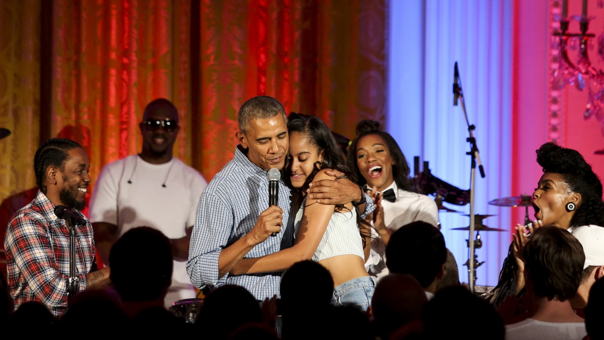 Barack e Malia Obama al Fourth of July White House Party