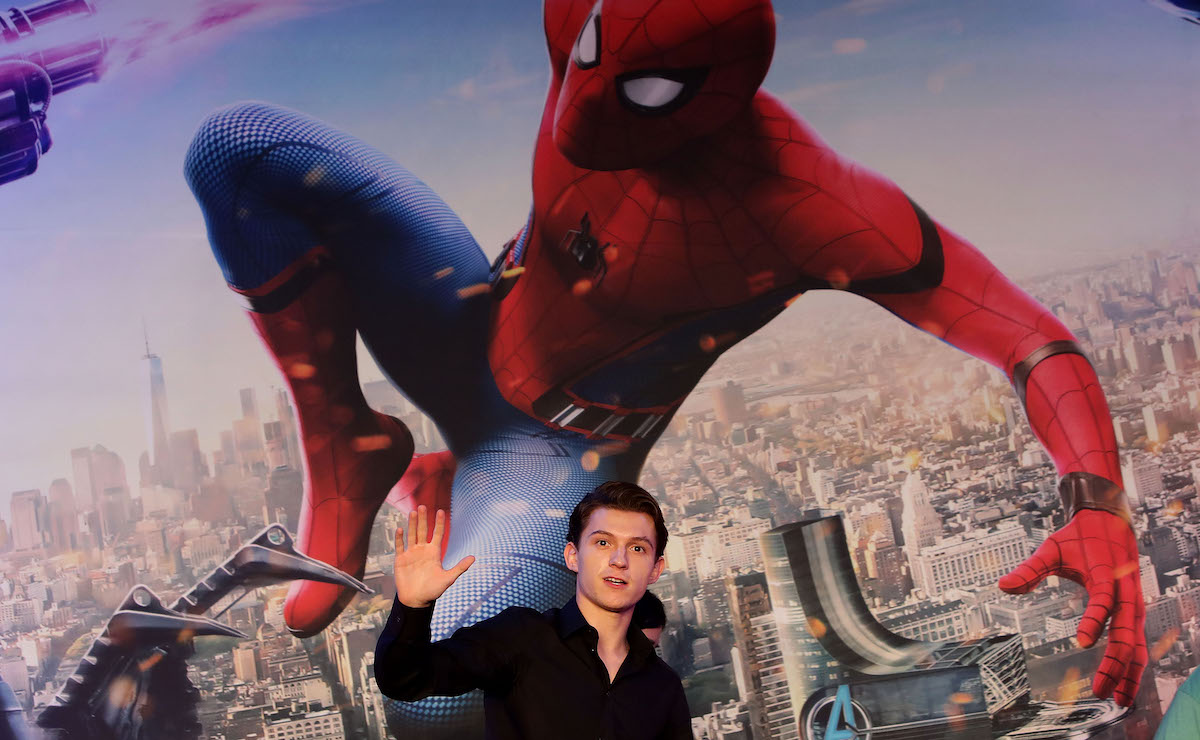 Tom Holland al lancio di Spider-Man: Homecoming nel 2017 a Seul