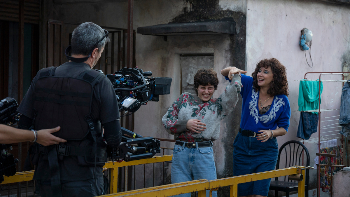 Giordana Marengo e Valeria Golino sul set di La vita bugiarda degli adulti