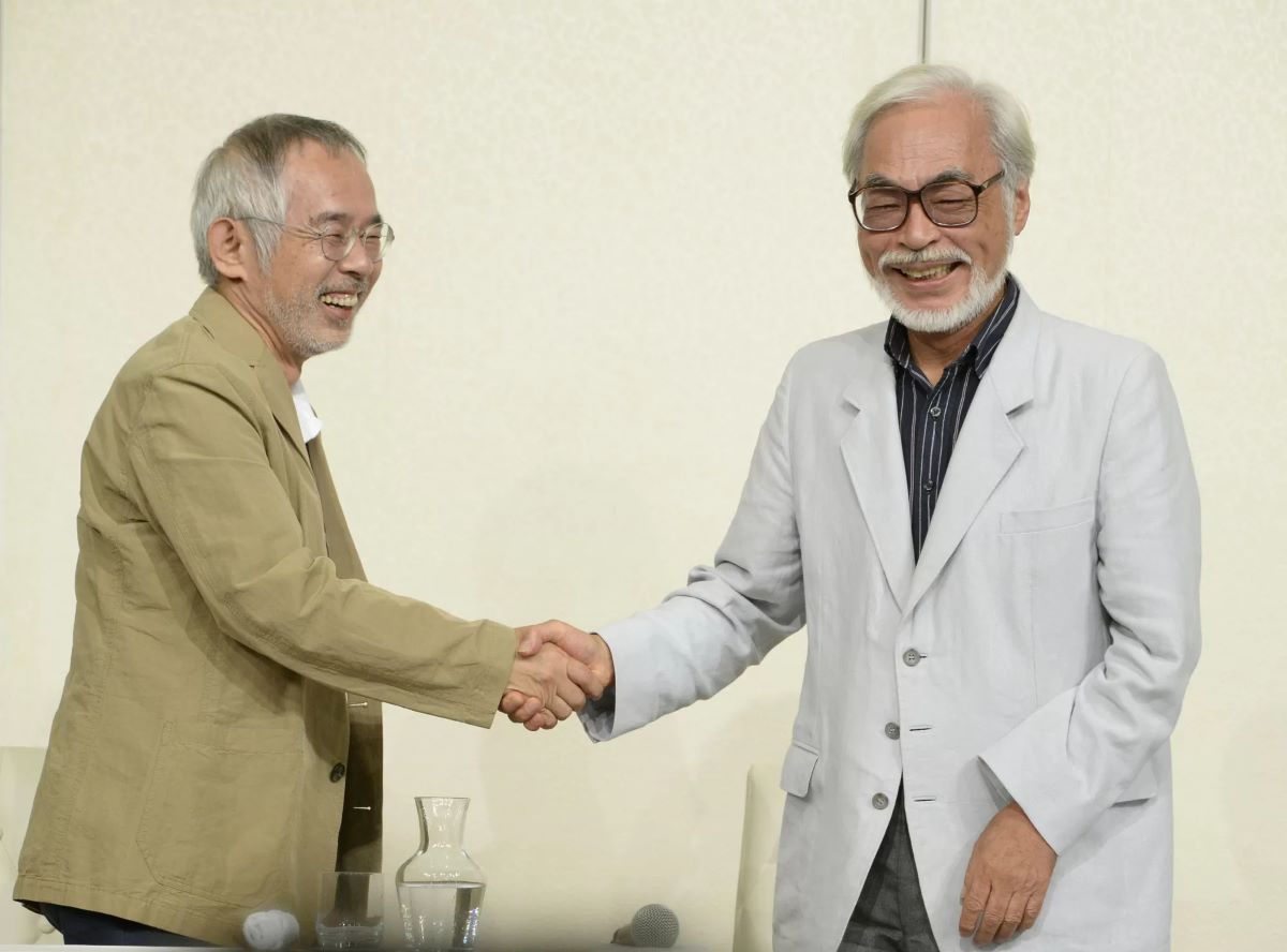 Hayao Miyazaki e Toshio Suzuki