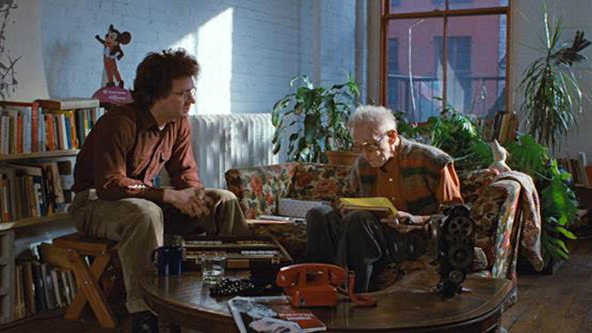Wim Wenders e Nicholas Ray in un frame di Nick's Film - Lampi sull'acqua
