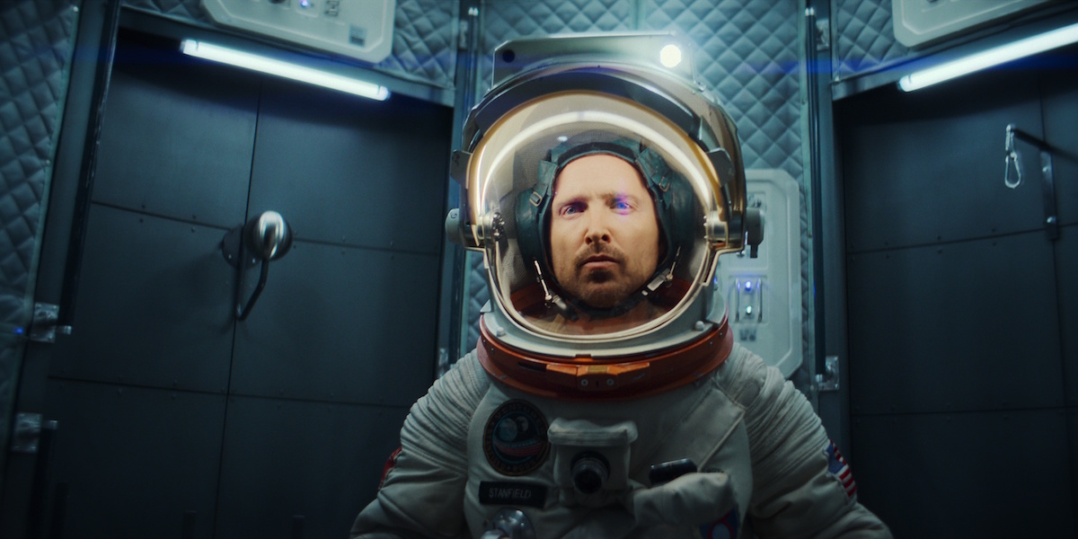 Aaron Paul in una scena di Black Mirror 6 - Courtesy Netflix