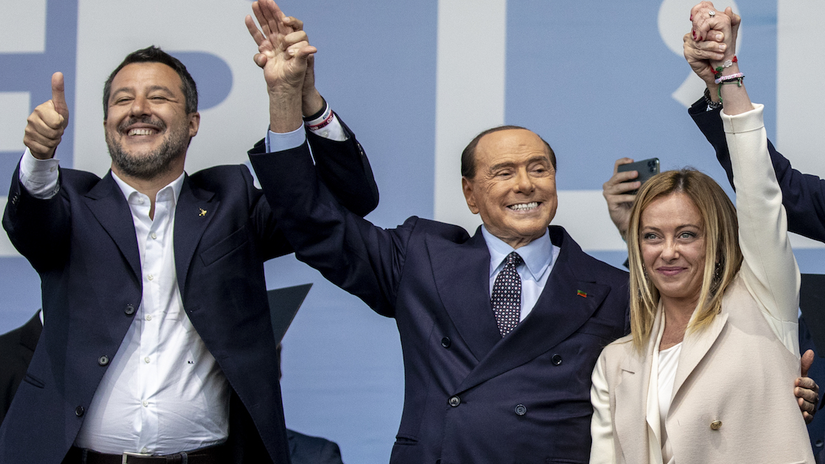 Matteo Salvini, Silvio Berlusconi e Giorgia Meloni