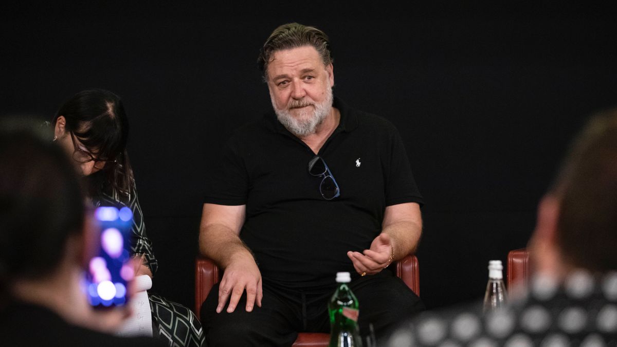 Russell Crowe a Cinecittà