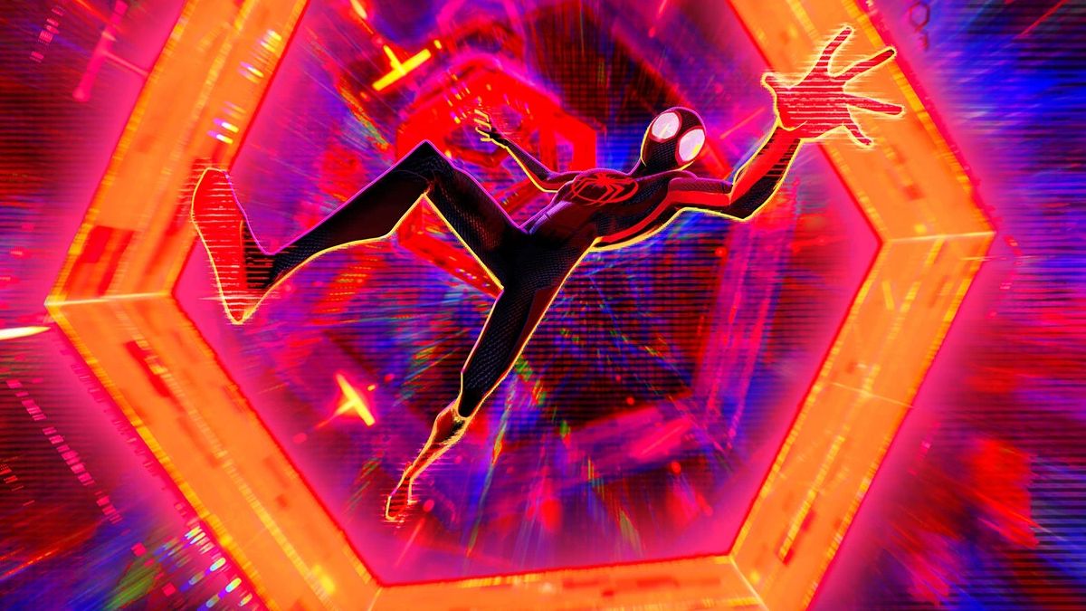 Una scena di Spider-Man: Across the Spider-Verse