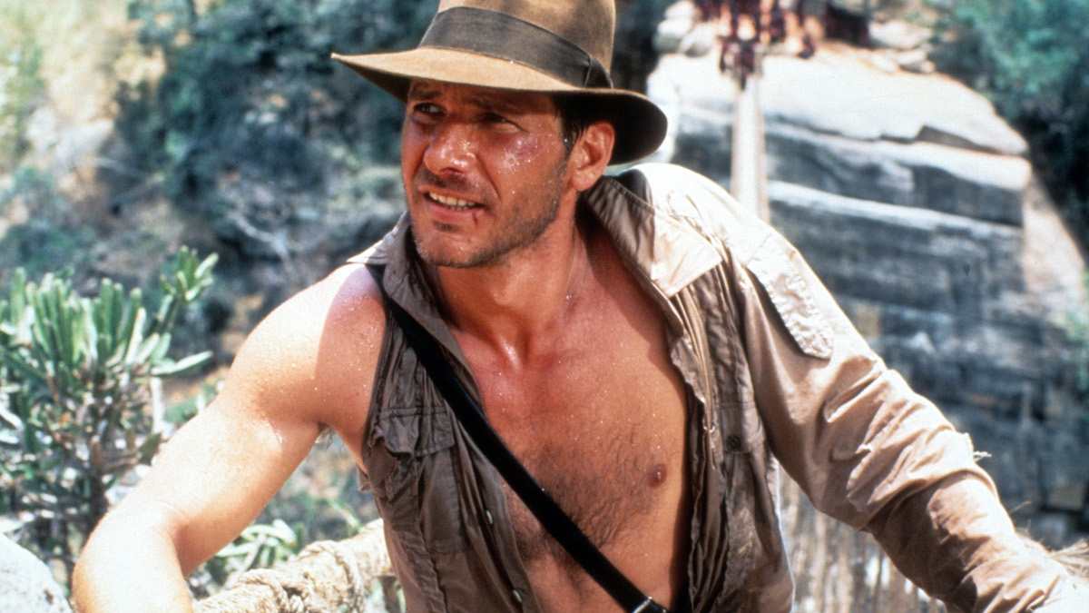 Un giovane Harrison Ford in Indiana Jones e il tempo maledetto (1984)