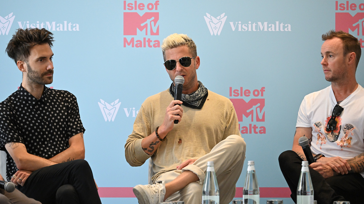 OneRepublic in conferenza stampa di Isle of MTV Malta 2023