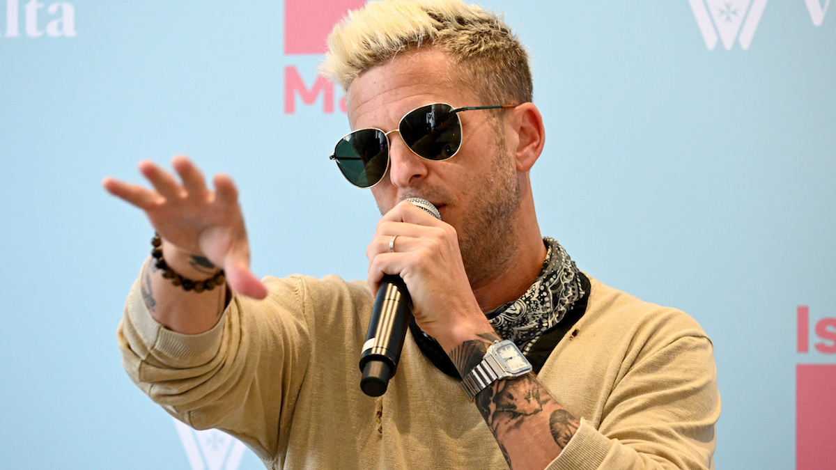 Ryan Tedder degli OneRepublic in conferenza stampa di Isle of Mtv Malta 2023