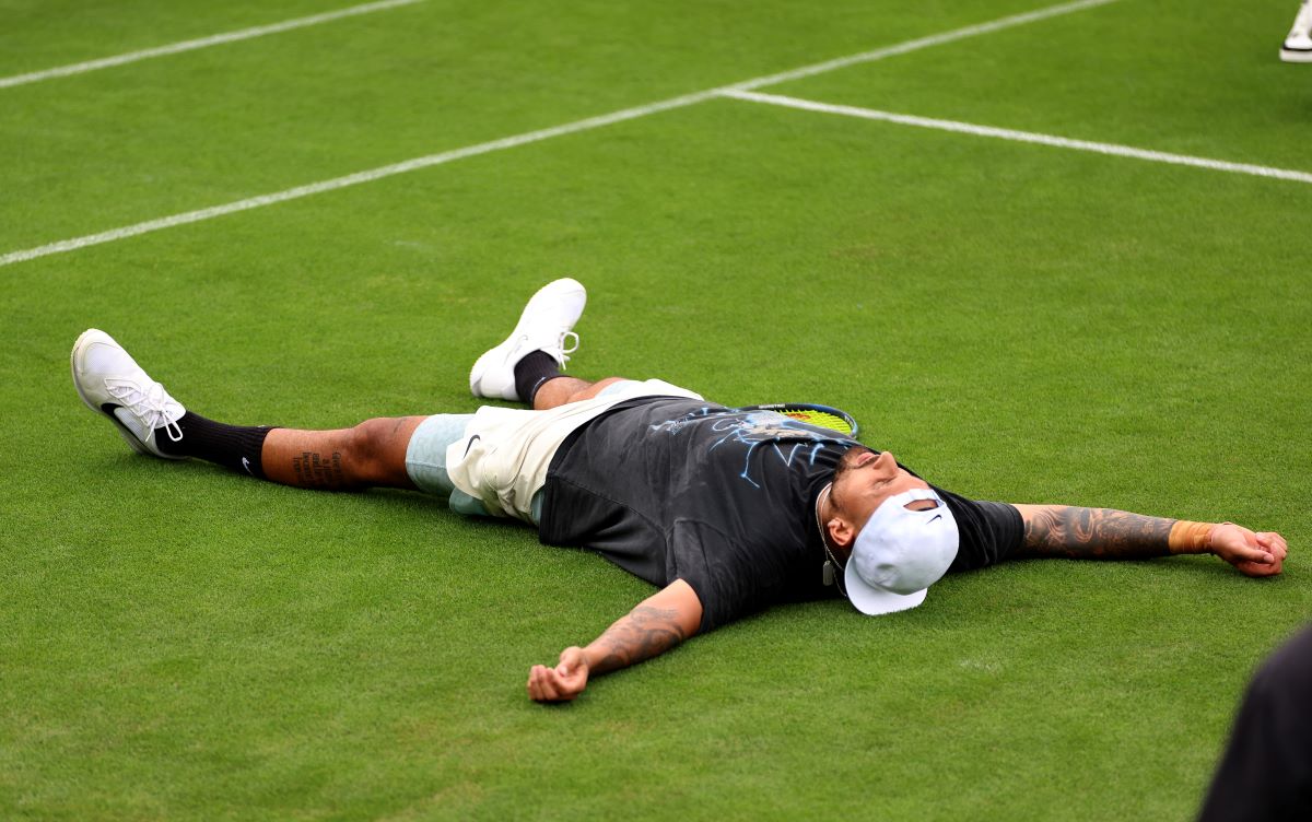L'australiano Nick Kyrgios a Wimbledon (2023)