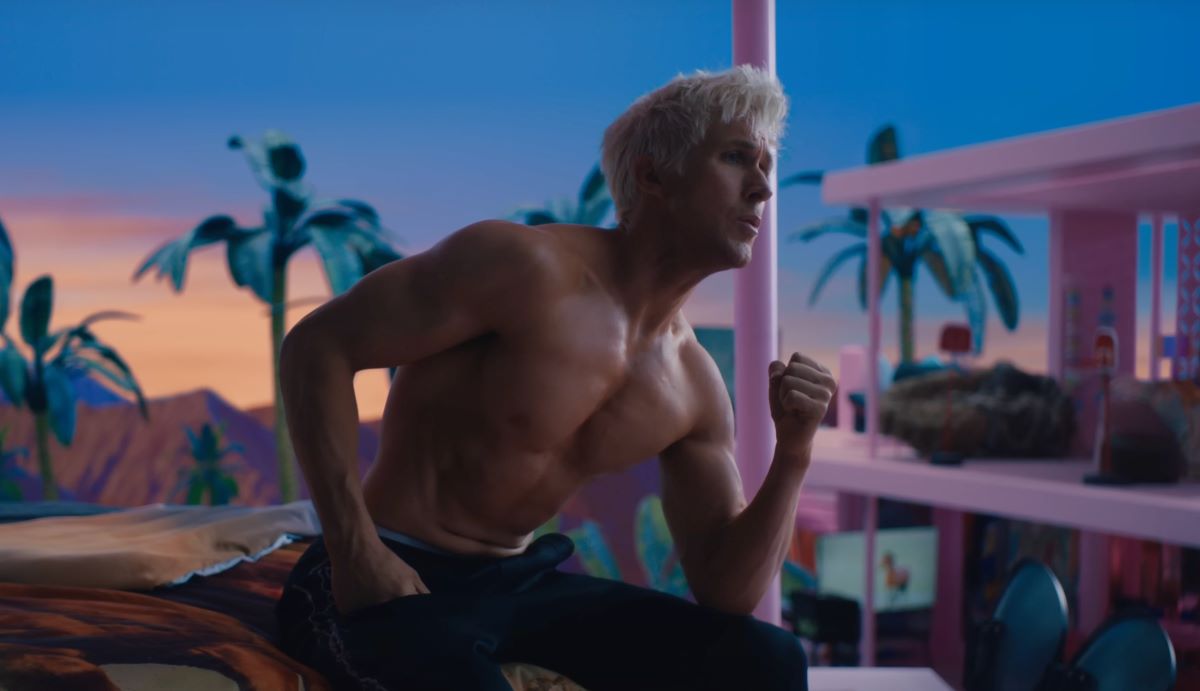 Ryan Gosling nei panni di Ken in Barbie, di Greta Gerwig