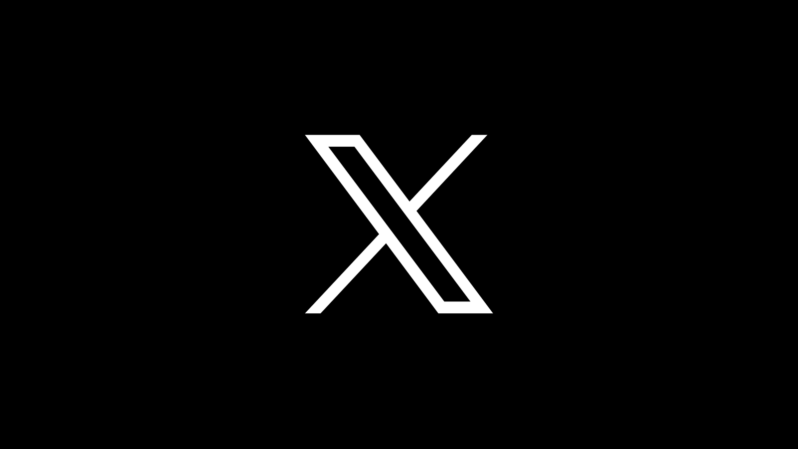 Logo di "X", il rebranding di Twitter