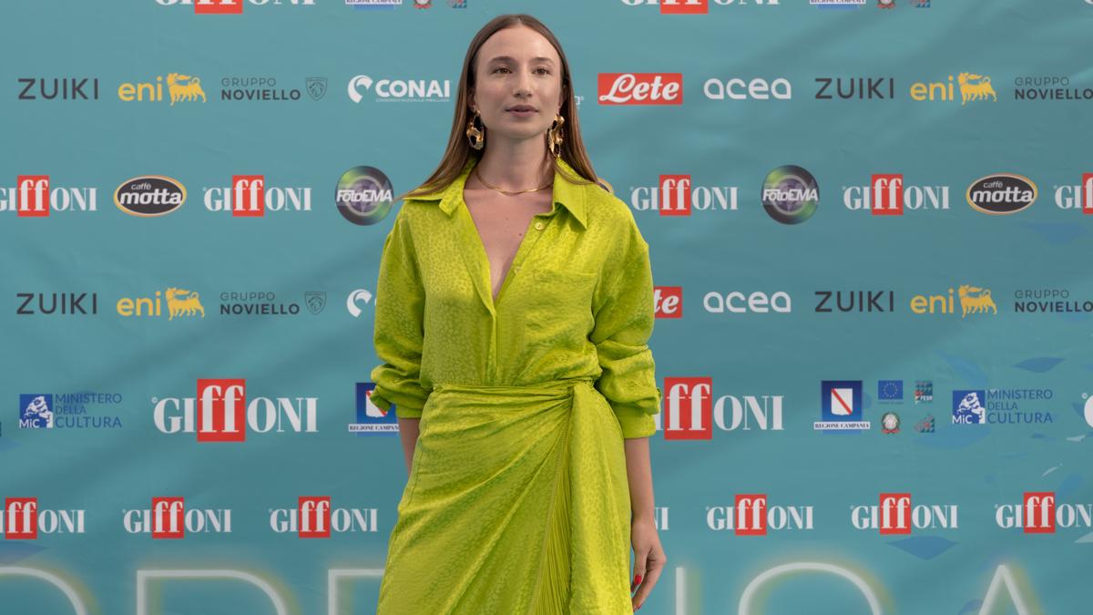 Laila Al Habash sul red carpet del Giffoni Film Festival