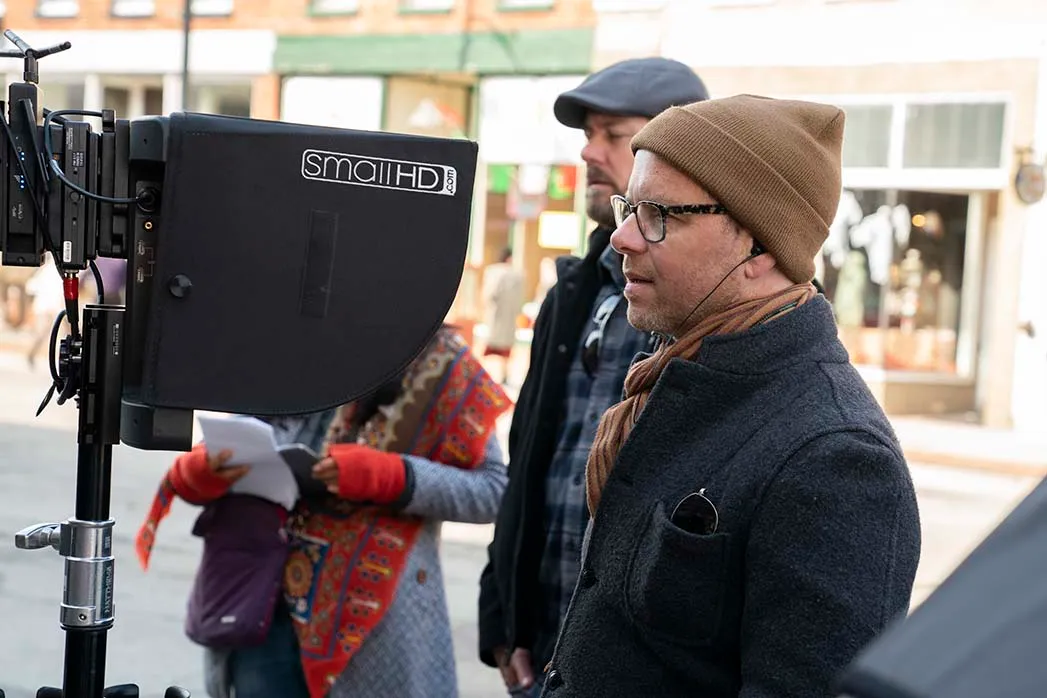 Lo showrunner di Fargo Noah Hawley sul set