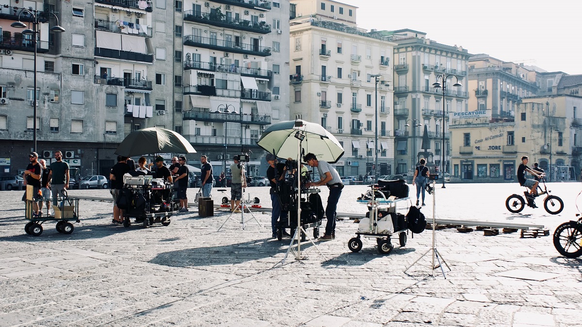 Set Mare Fuori 4 a piazza Mercato - Napoli