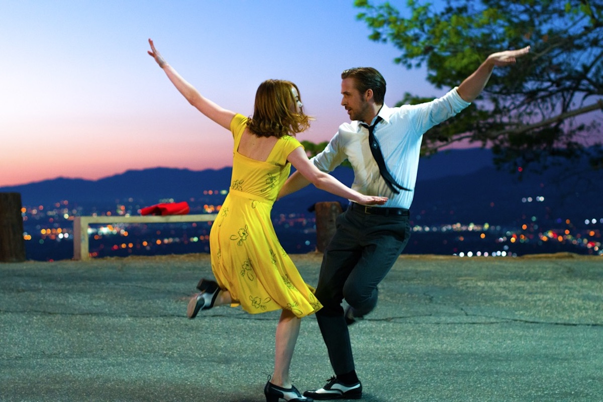 Una delle scene più amate di La La Land, forse il film più aiutato al box office, in corsa per il Leone d'oro di Venezia 73