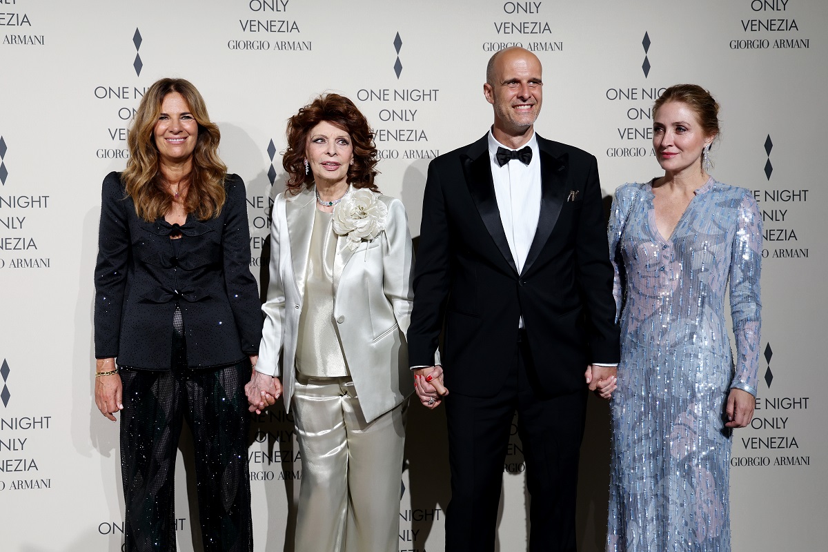 Roberta Armani, Sophia Loren, Edoardo Ponti e Sasha Alexander