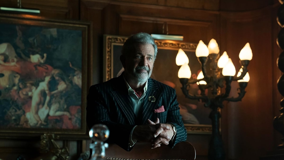 Mel Gibson in una scena di The Continental: Dal mondo di John Wick