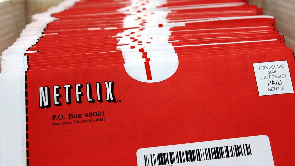 Una serie di dvd spediti da Netflix