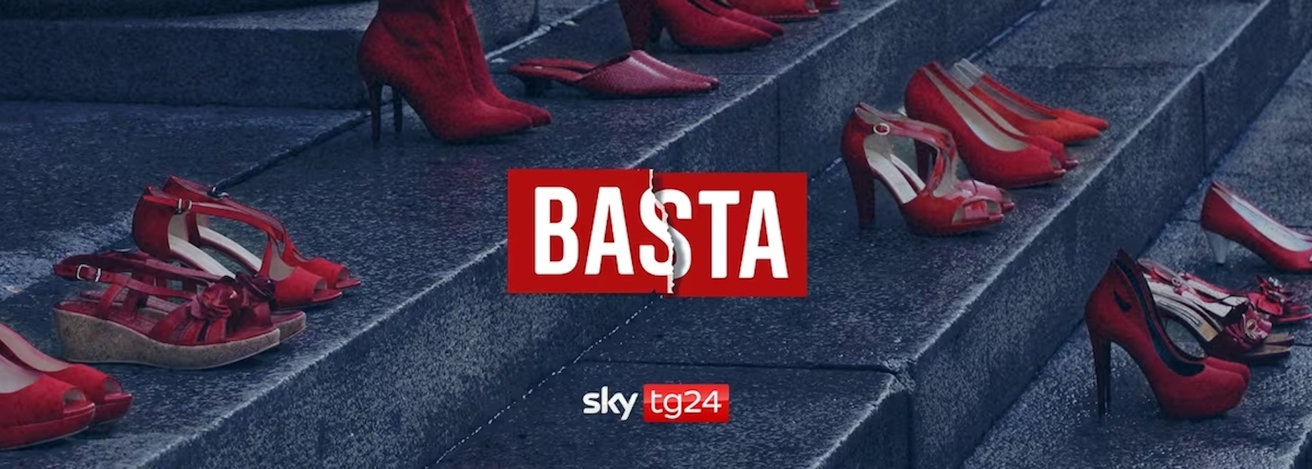 Il logo della campagna di Sky TG24 contro la violenza sulle donne