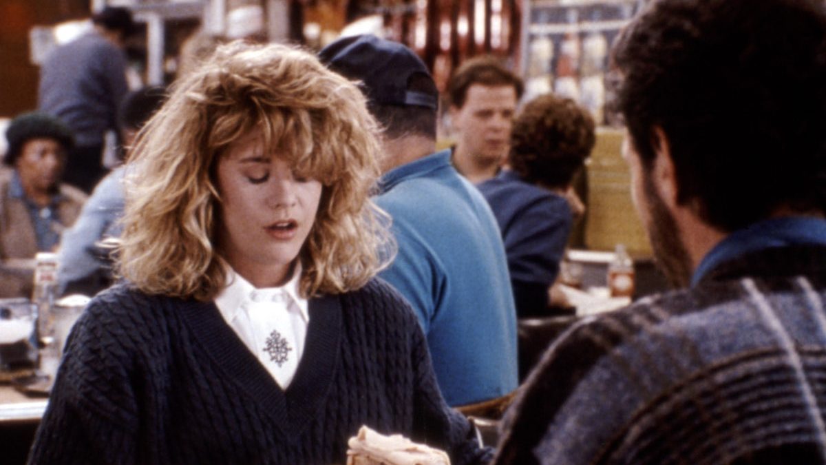 Meg Ryan in una scena di Harry, ti presento Sally...