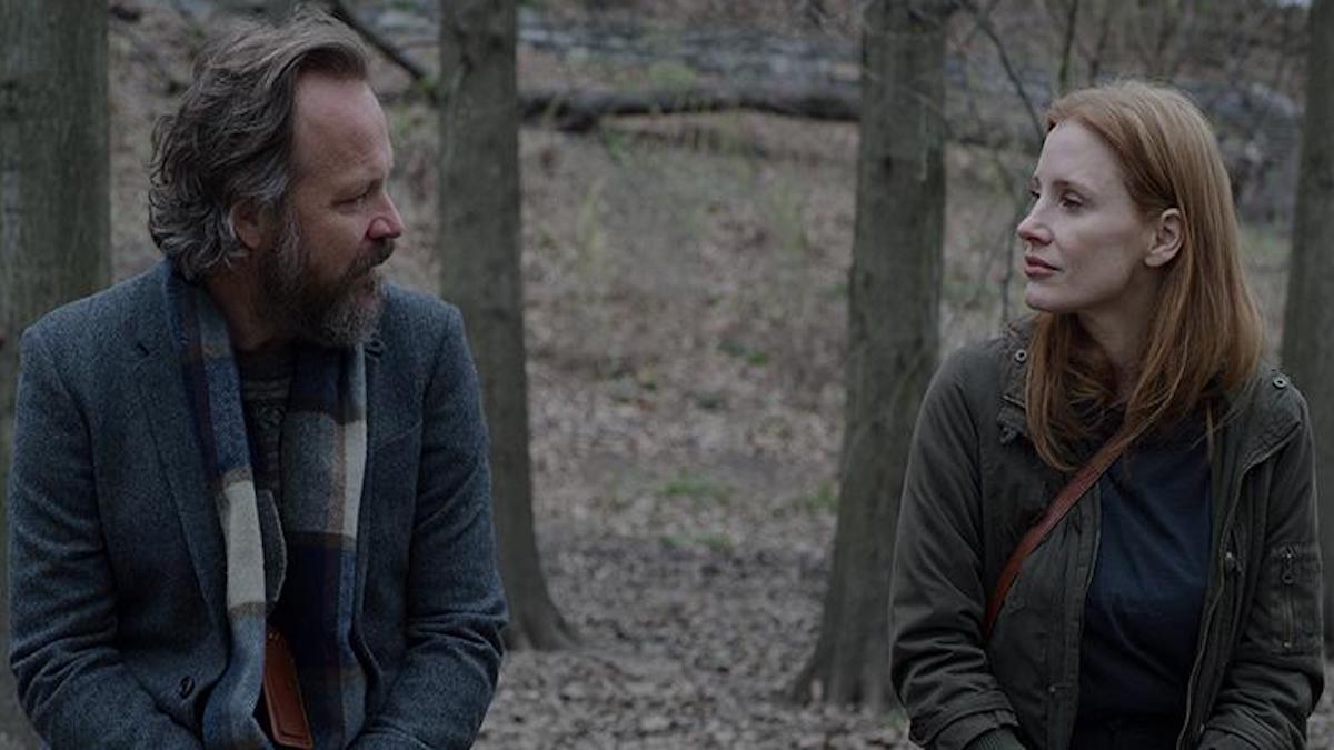 Peter Sarsgaard e Jessica Chastain in una delle scene cruciali di Memory di Michel Franco