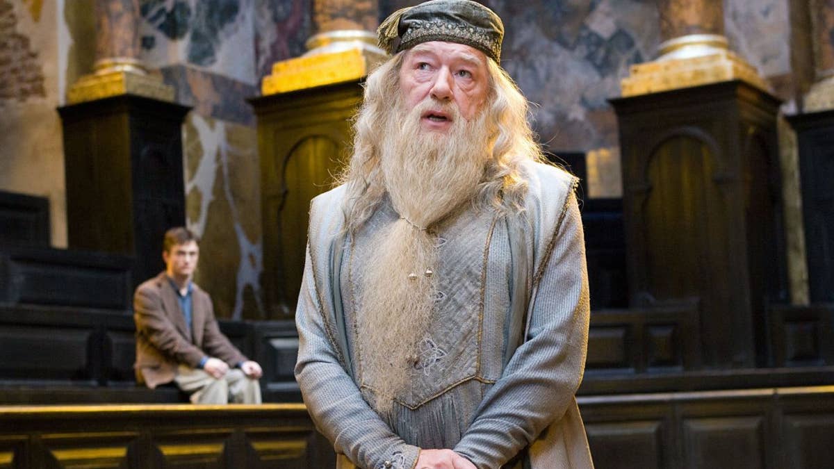 Michael Gambon in una scena di Harry Potter