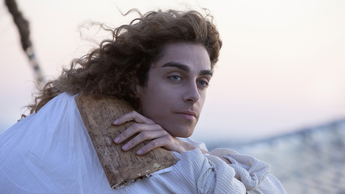 Emanuele Zappariello nei panni del giovane Desiderio in una scena di Shakespea Re di Napoli