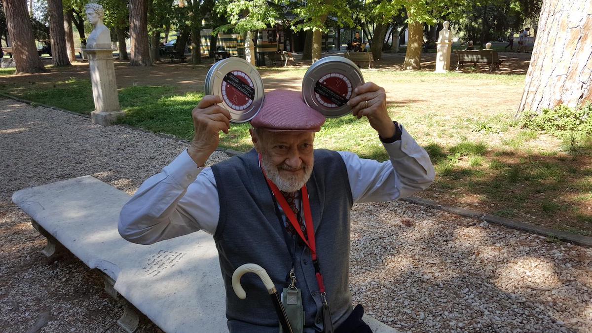 Ugo Gregoretti in un momento di Io, il tubo e le pizze