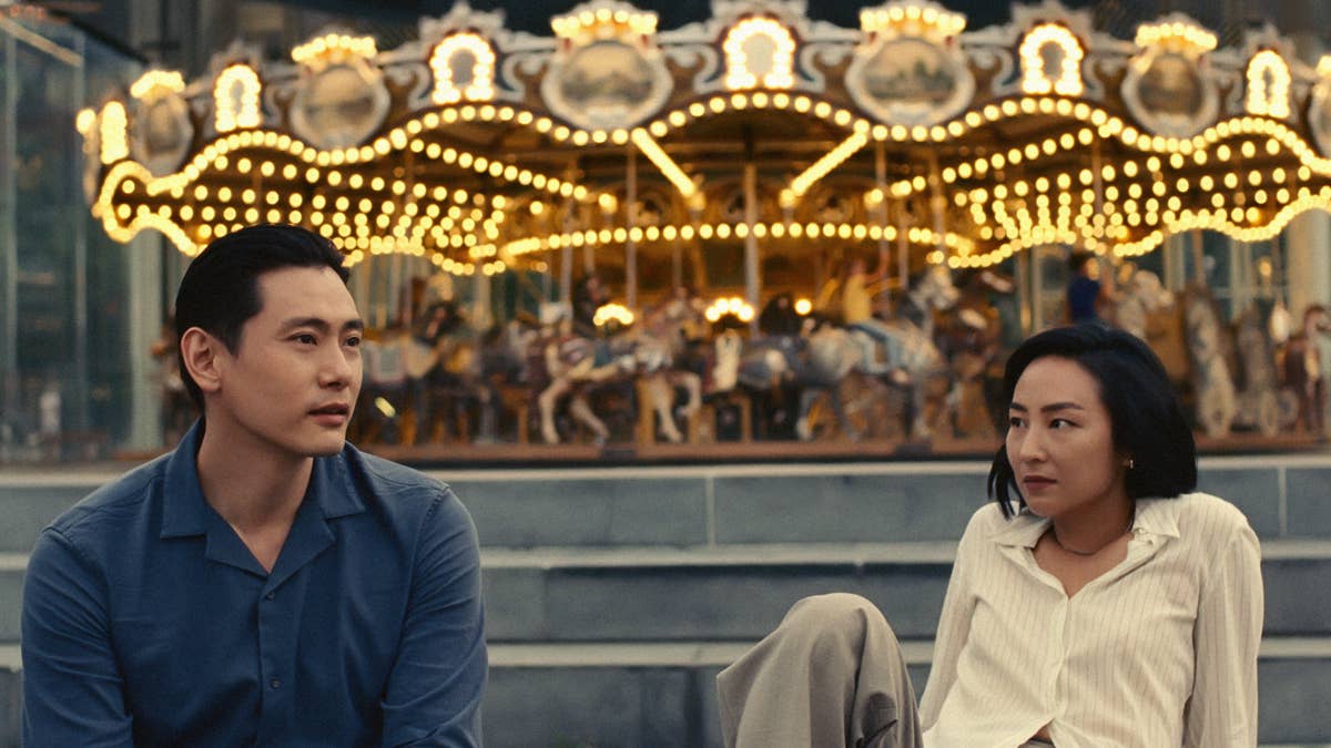 Greta Lee e Teo Yoo in una scena di Past Lives