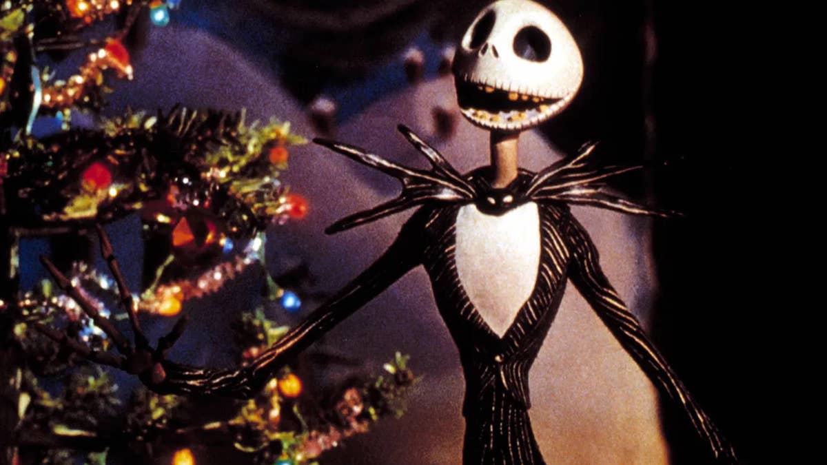 Una scena di The Nightmare Before Christmas